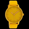 Abrikoos goudkleurige OOZOO horloge met leren band - C10380