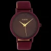 Biking rode OOZOO horloge met leren band - C10584