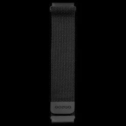 Black OOZOO metal mesh bracelet with black clasp