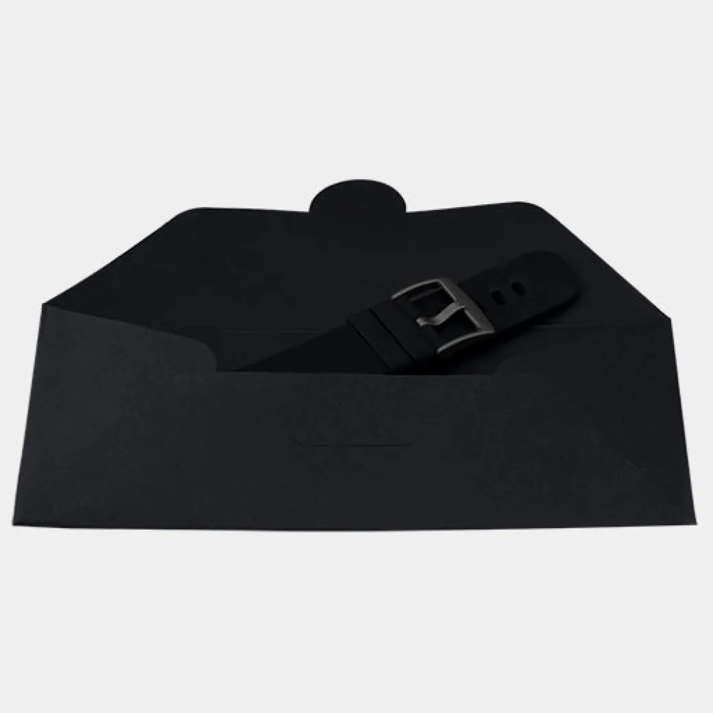 Black rubber strap