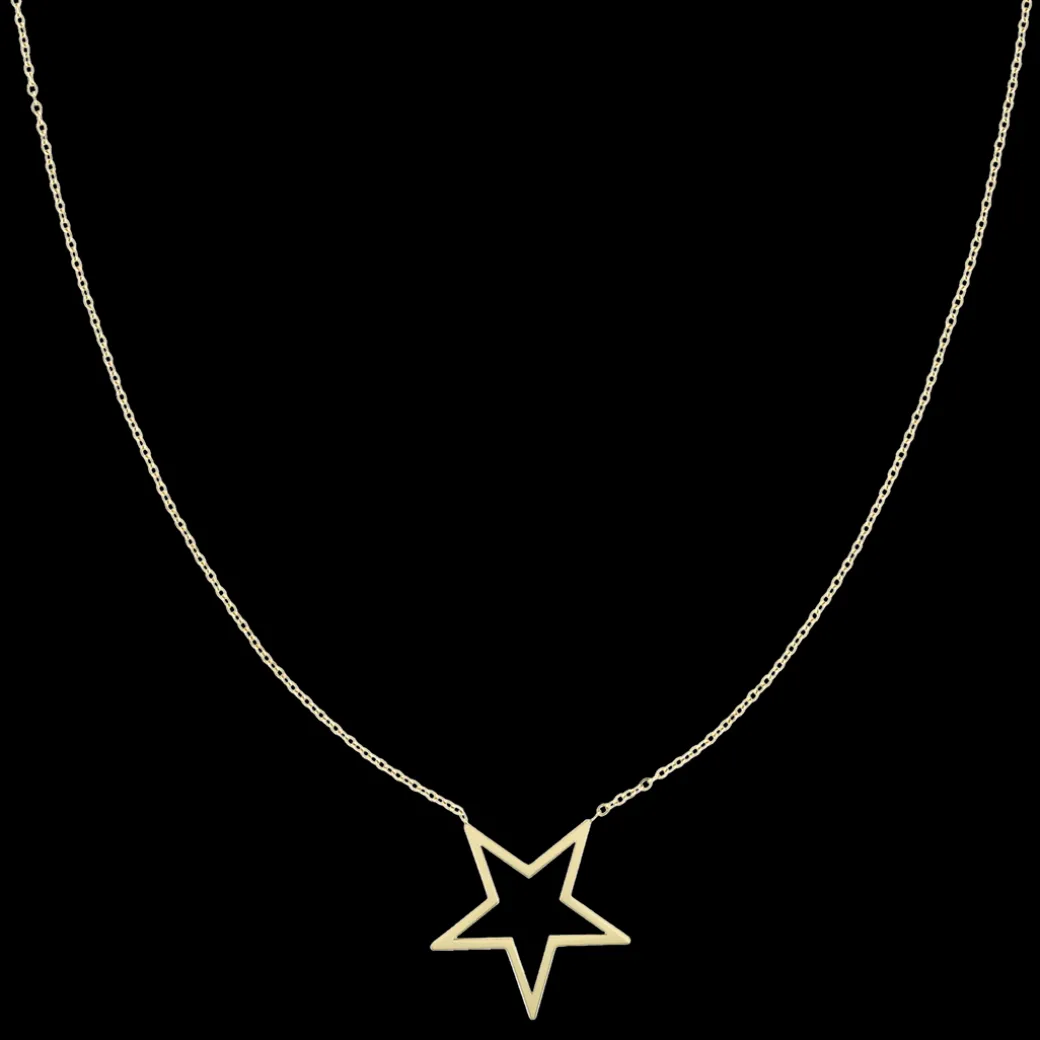 Goudkleurige armband + ketting set met sterretjes