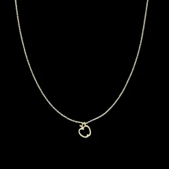 Goudkleurige armband + ketting set met appels