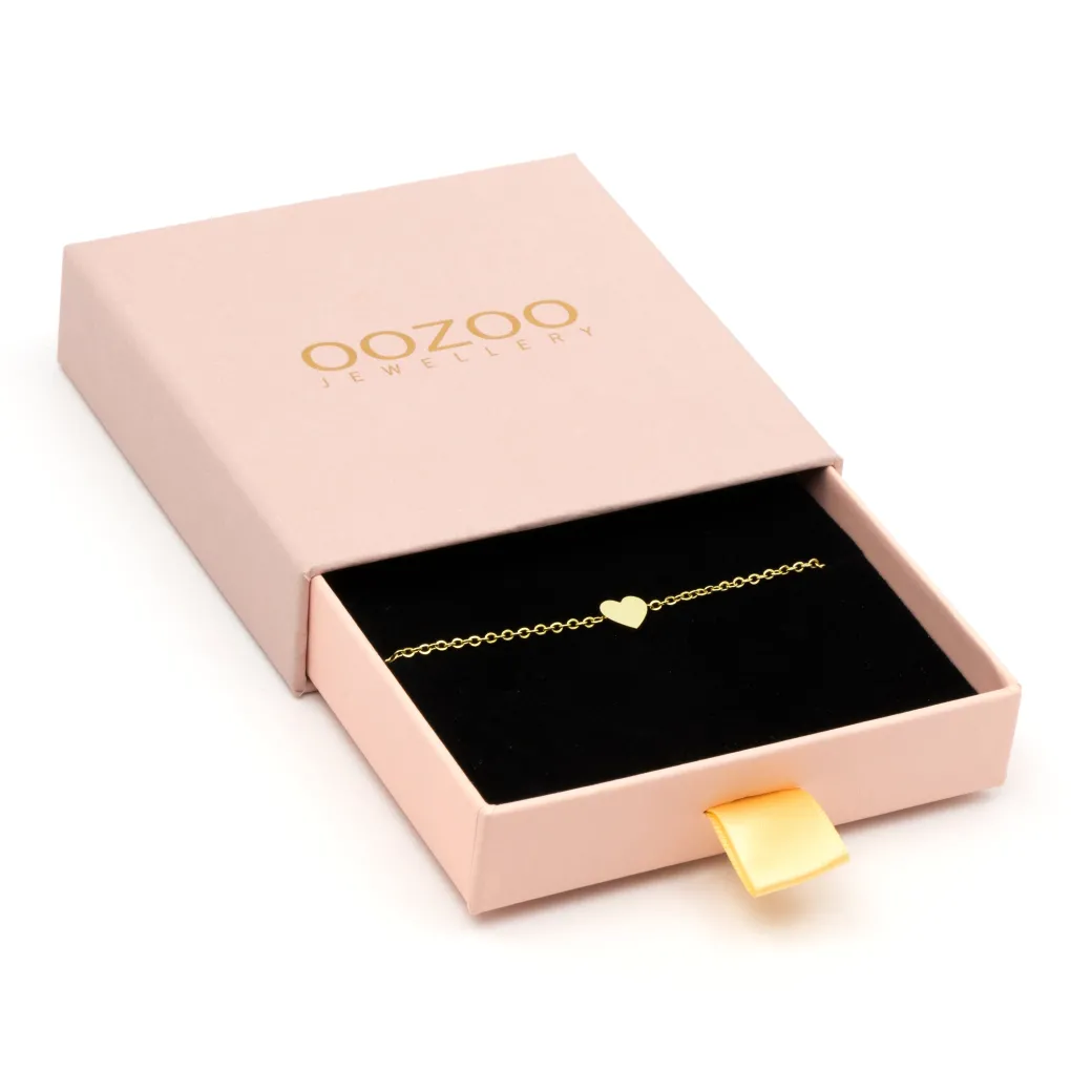 Goudkleurige armband met een hart