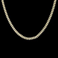 Goudkleurige ketting met V-schakel