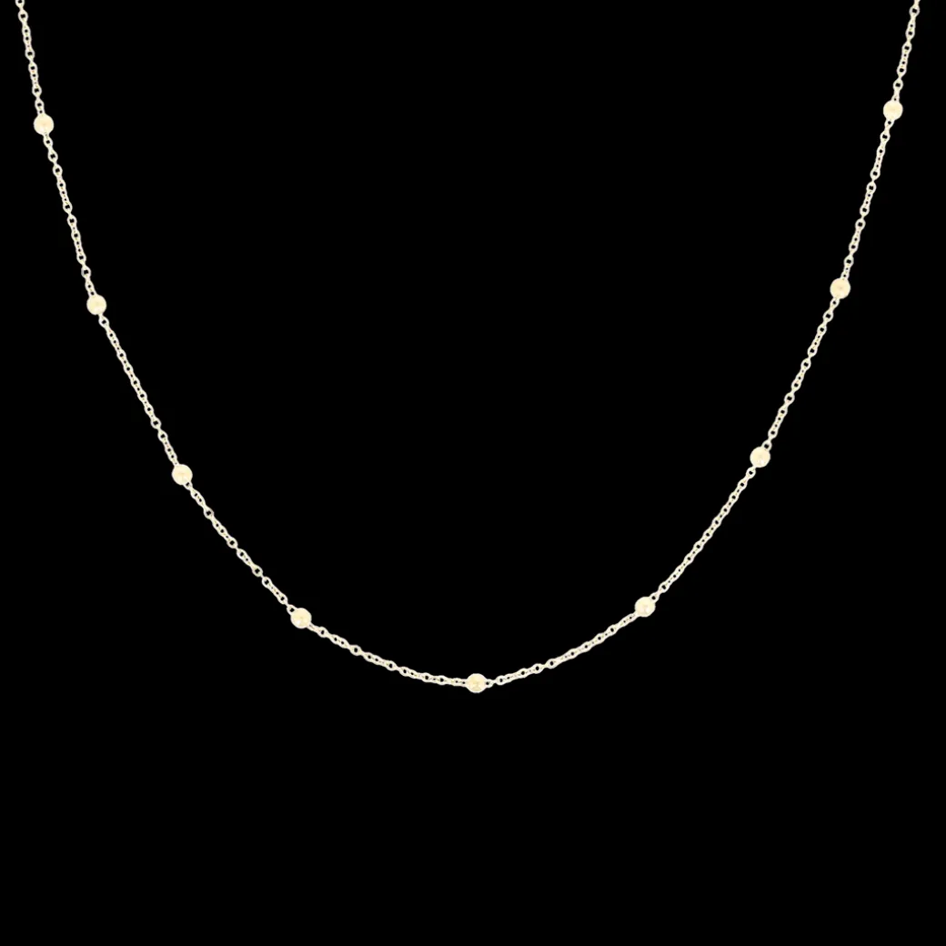 Goudkleurige ketting met bolletjes