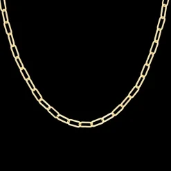 Goudkleurige ketting met grove schakels
