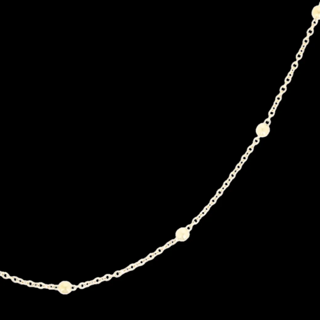 Goudkleurige ketting met bolletjes