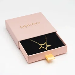 Goudkleurige ketting met grote ster
