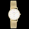Goudkleurige OOZOO horloge met metalen mesh armband - C20231