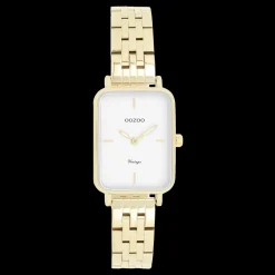Goudkleurige OOZOO horloge met roestvrijstalen armband roestvrijstalen armband - C20418