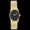 Goudkleurige OOZOO horloge met metalen mesh armband - C20259