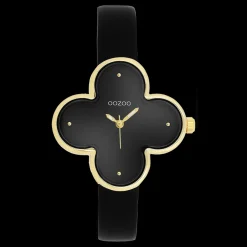 Goudkleurige OOZOO horloge met leren band leren band - C11524