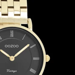 Goudkleurige OOZOO horloge met roestvrijstalen armband - C20378
