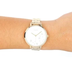 Goudkleurige OOZOO horloge met roestvrijstalen armband - C11122