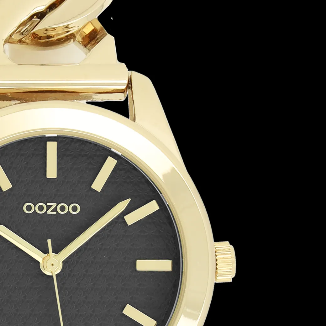 Goudkleurige OOZOO horloge met petit schakelarmband - C11422