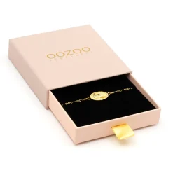 Goudkleurig/zwarte armband met een haas