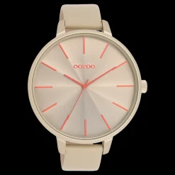 Kaki OOZOO horloge met leren band - C11251