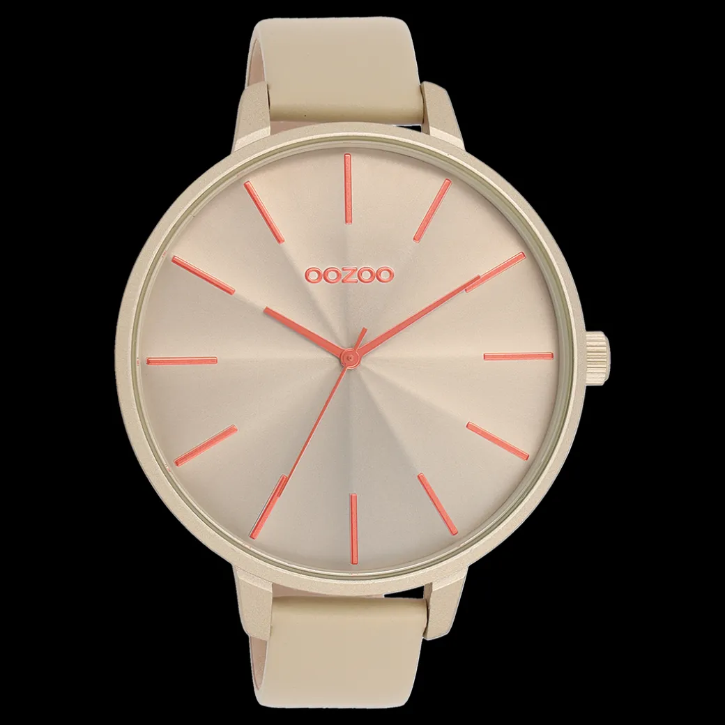 Kaki OOZOO horloge met leren band - C11251