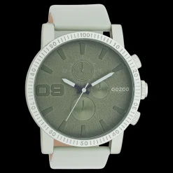 Linde groene OOZOO horloge met leren band - C11215