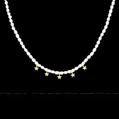 parel ketting met sterretjes