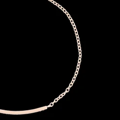 Rosé goudkleurige armband met strass steentjes