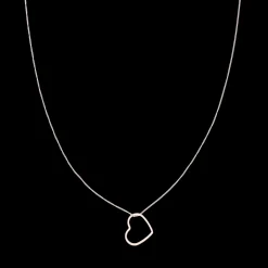 Rosé goudkleurige ketting met een hart