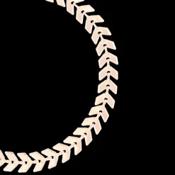 Rosé kleurige armband met V-schakel