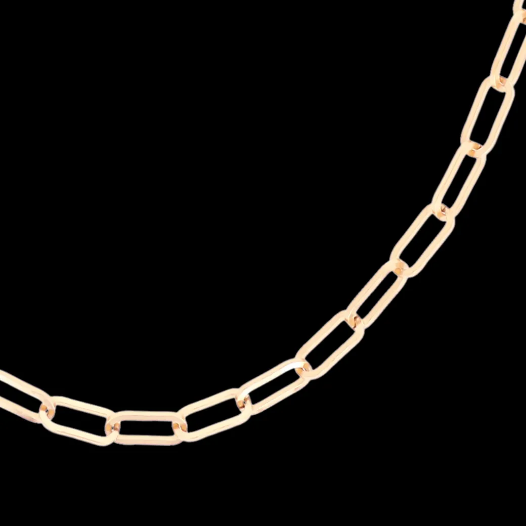 Rosé kleurige ketting met grove schakels