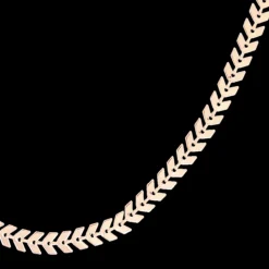 Rosé kleurige ketting met V-schakel