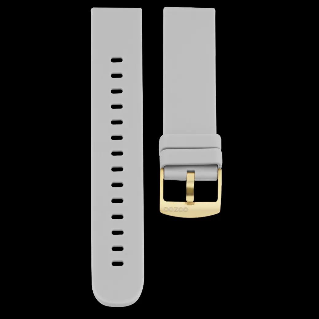 Stone Grey rubber strap
