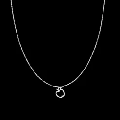 Zilverkleurige armband + ketting set met appels