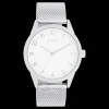 Zilverkleurige OOZOO horloge met metalen mesh armband - C11320