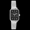 Zilverkleurige OOZOO horloge met metalen mesh armband - C20267