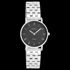 Zilverkleurige OOZOO horloge met roestvrijstalen armband - C20373